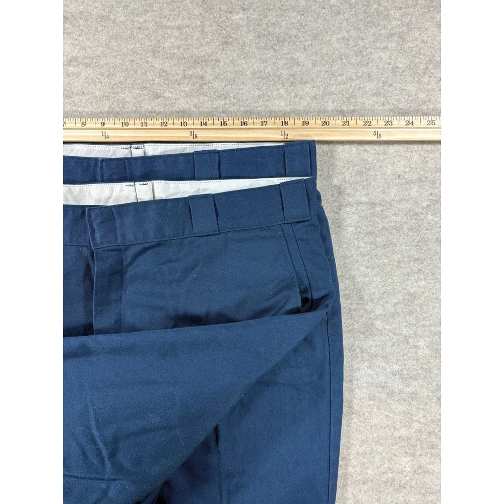 Lot of 2 Dickies 874 Original Fit Work Pants Navy Blue Mens 38x29 Straight Leg